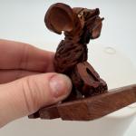 Chilean Folk Art Elephant Peach Pit Carving