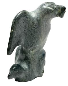 Signed 2006 Inuit Art Carving by Samwillie Amagoalik