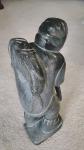 Large Levi Smith Inuit Soapstone Carving 16.5