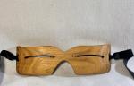 Inuit Wooden Snow Goggles - Unique Carved Art