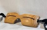 Inuit Wooden Snow Goggles - Unique Carved Art