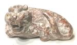 1970s Inuit Art Stone Tiger Figurine Sculpture