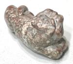 1970s Inuit Art Stone Tiger Figurine Sculpture