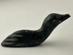 Hand Carved Inuit Soapstone Loon Art Piece