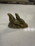 Signed 2” Seal Soapstone Inuit Carving