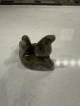 Signed 2” Seal Soapstone Inuit Carving