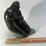 Inuit Soapstone Carving of Woman and Child