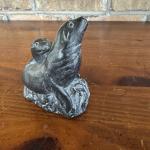 Hand Carved Soapstone Seal Sculpture by WE