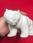 Antique Eskimo Marble Polar Bear Sculpture
