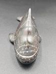 Vintage Inuit Soapstone Whale Carving 6" 1970s