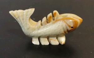 Inuit Hand-Carved Marble Fish Figurine 4