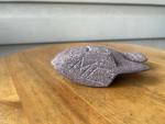 Hand-Carved Tan Tropical Fish Stone Sculpture 5
