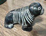 Seal Soapstone Inuit Art Sculpture - 4” Figurine