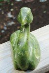 Hand-Signed 6" Inuit Green Marble Goose Carving