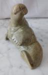 Vintage Soapstone Walrus Sculpture by R. Ulayuk