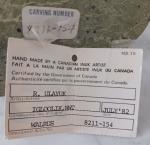 Vintage Soapstone Walrus Sculpture by R. Ulayuk