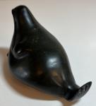 Vintage Signed Soapstone Seal Inuit Art Sculpture