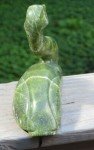 Hand-Signed 6" Inuit Green Marble Goose Carving