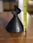 Mid-Century Black Stone Abstract Bell Sculpture