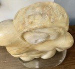Inuit Woman Alabaster Sculpture with Lucite Base