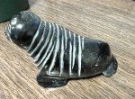 Seal Soapstone Inuit Art Sculpture - 4” Figurine