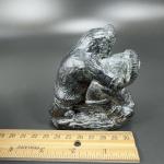 Inuit Wolf Soapstone Carving Figurine from Canada