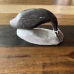 Vintage Inuit Soapstone Seal Sculpture, Signed Art