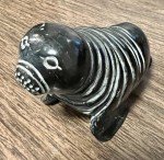 Seal Soapstone Inuit Art Sculpture - 4” Figurine