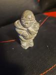 Inuit Soapstone Woman and Papoose Sculpture 3