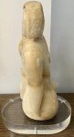 Inuit Woman Alabaster Sculpture with Lucite Base