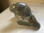 Inuit Soapstone Koi Fish and Whale Carving