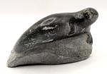 Vintage Inuit Artist Signed Soapstone Seal Sculpture