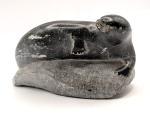 Vintage Inuit Artist Signed Soapstone Seal Sculpture