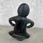 Large Signed Inuit Soapstone Eskimo Sculpture 14”