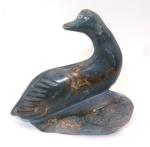 Original Inuit Stone Goose Carving Figurine