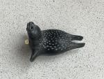 Inuit Carved Soapstone Seal Sea Lion Sculpture