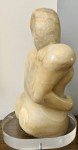 Inuit Woman Alabaster Sculpture with Lucite Base
