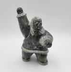 Vintage Inuit Soapstone Seal Hunters Carvings Set