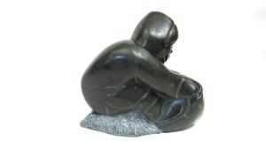 Inuit Soapstone Carving by Lucassie Tukai