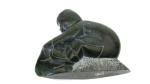 Inuit Soapstone Carving by Lucassie Tukai