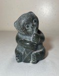 Hand-Carved Soapstone Bear Inuit Art Sculpture