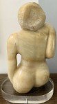 Inuit Woman Alabaster Sculpture with Lucite Base