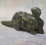 Armadillo Green Stone Figurine – Inuit Art Carving