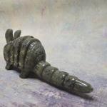 Armadillo Green Stone Figurine – Inuit Art Carving