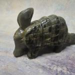 Armadillo Green Stone Figurine – Inuit Art Carving
