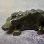 Armadillo Green Stone Figurine – Inuit Art Carving
