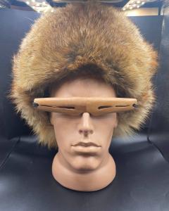 Unique Inuit Wooden Snow Goggles Carving