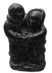Al Wolf Man Woman Love Soapstone Carving