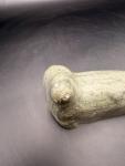 Inuit Seal Green Stone Rock Sculpture Art