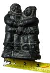 Al Wolf Man Woman Love Soapstone Carving